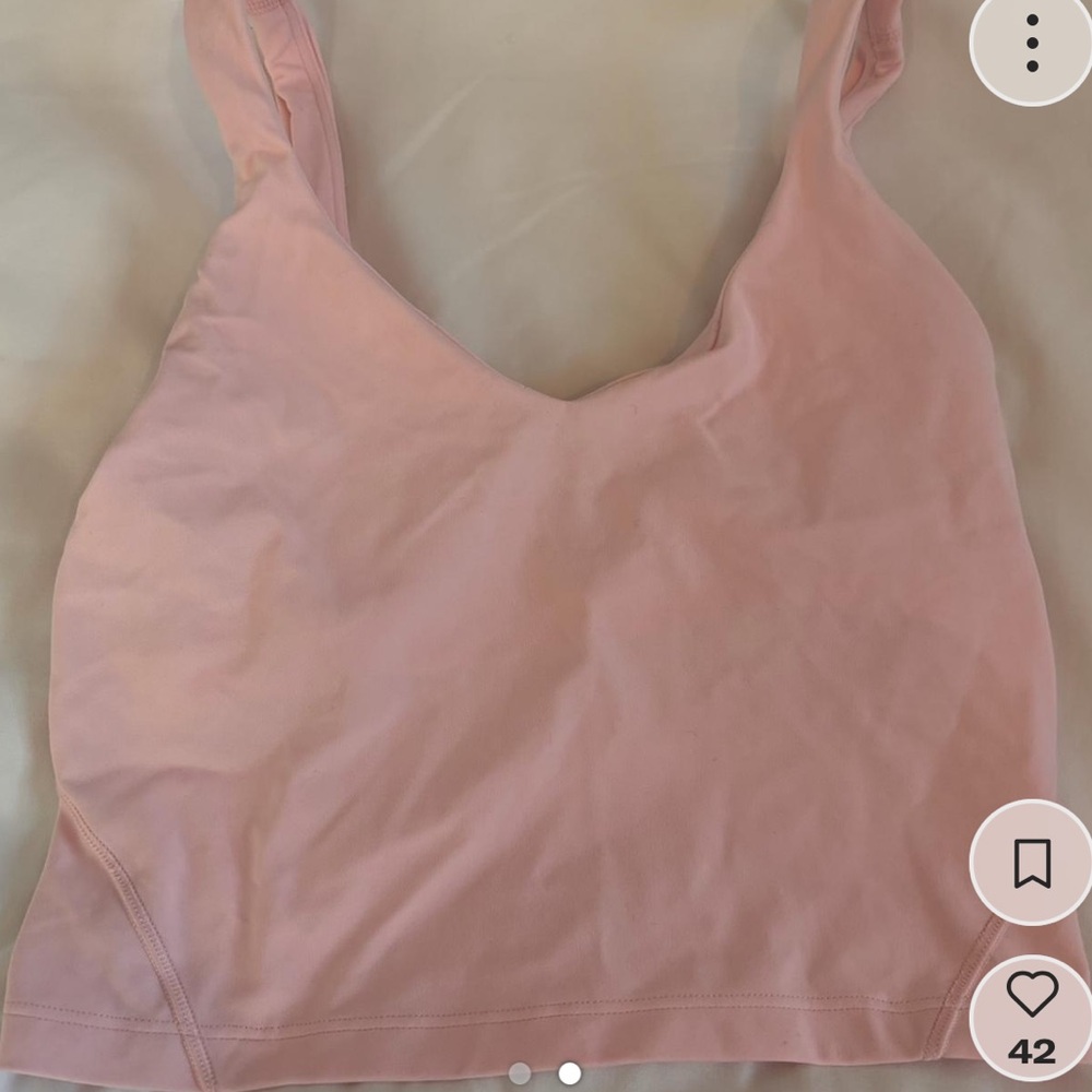 Light Pink Lululemon Align Tank Top
